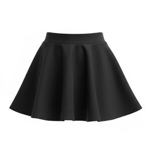 Elegant Black Skater Skirt